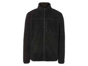 LIVERGY Heren fleecevest (ZWART, L)