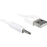 Delock Apple iPad/iPhone/iPod Aansluitkabel [1x USB-A 2.0 stekker - 1x Jackplug male 3,5 mm] 1.00 m Wit - thumbnail