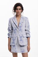 Versleten blazer - BLUE - XL