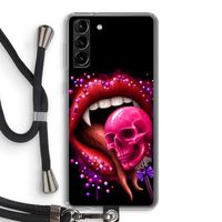 Dodelijk zoet: Samsung Galaxy S21 Plus Transparant Hoesje met koord