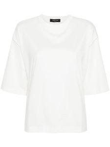 Fabiana Filippi t-shirt en coton à détail de chaîne - Blanc