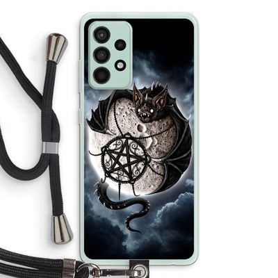 Volle maan: Samsung Galaxy A52s 5G Transparant Hoesje met koord