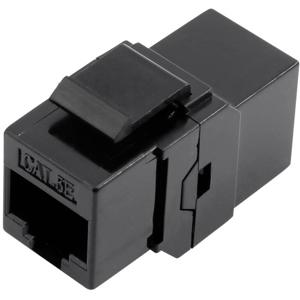 TRU COMPONENTS 93013c1176 RJ45 dubbele koppeling 1425900 Adapter, recht Zwart 1 stuk(s)