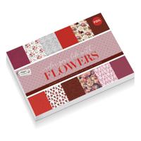 Creative Craft Group Knutselkarton met Folie, 24 vellen Flowers - thumbnail