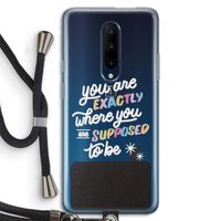 Right Place: OnePlus 7 Pro Transparant Hoesje met koord