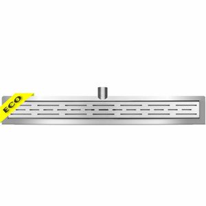 Wiesbaden Eco RVS douchegoot met muurflens 60 cm