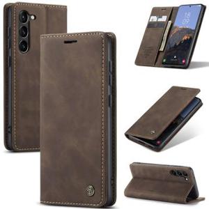 Samsung Galaxy S24+ Caseme 013 Series Portemonnee Hoesje - Koffie