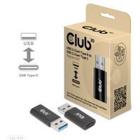 CLUB3D CAC-1525 tussenstuk voor kabels USB A USB TYPE C Zwart - thumbnail