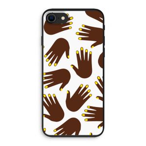 Hands dark: iPhone SE 2020 Biologisch afbreekbaar hoesje