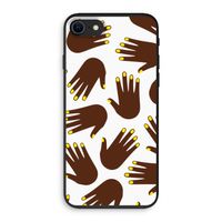 Hands dark: iPhone SE 2020 Biologisch afbreekbaar hoesje