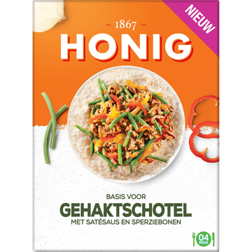 Honig Basis voor Gehaktschotel met Satesaus en Sperziebonen 57 g bij Jumbo
