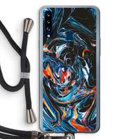 Black Unicorn: Samsung Galaxy A20s Transparant Hoesje met koord