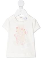 Monnalisa t-shirt à imprimé ourson - Blanc