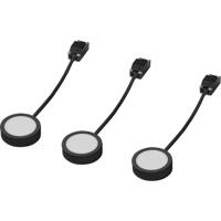 LEDVANCE Undercabinet Spot Puck 65mm 3 x 3W 830 Black LED-onderbouwlamp 3.00 W Warmwit Zwart