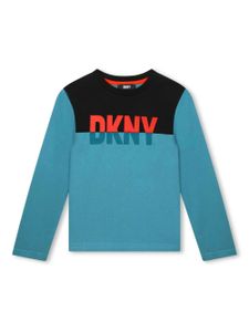 Dkny Kids t-shirt à logo imprimé - Bleu