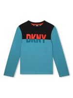 Dkny Kids t-shirt à logo imprimé - Bleu - thumbnail