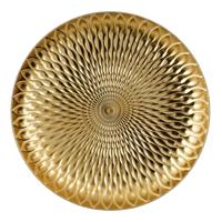 House of Seasons decoratie bord/onderbord - goud - D33 x H3,5 cm - gerecycled plastic - rond House of Seasons decoratie bord/onderbord - goud - D33 x H3,5 cm - gerecycled plastic - rond