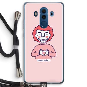 Hartje: Huawei Mate 10 Pro Transparant Hoesje met koord