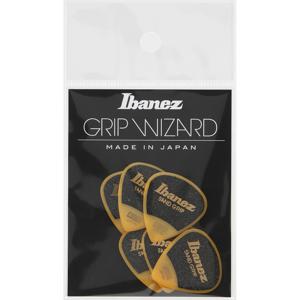 Ibanez PPA16MSGYE Grip Wizard Sand Grip plectrumset 6-pack medium geel