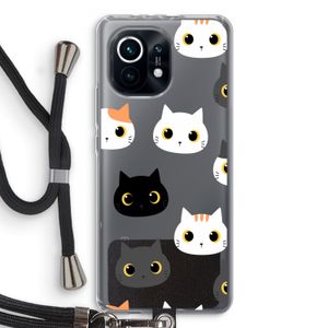 Katten: Xiaomi Mi 11 Transparant Hoesje met koord
