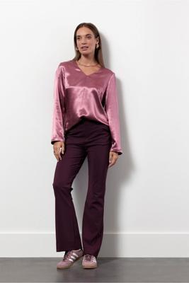 Madison satin top - vintage berry - 13368