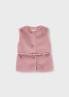 Mayoral winter vest meisjes - roze - met riem