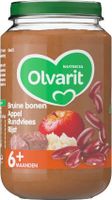 Olvarit Bruine bonen appel rundvlees rijst 6M01 (200 gr)