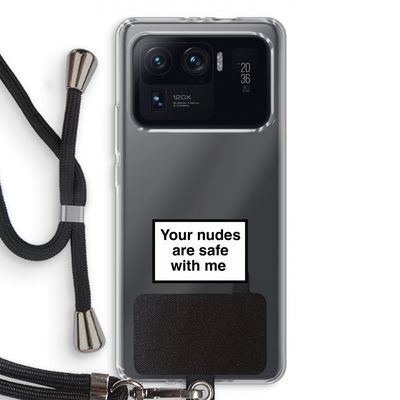 Safe with me: Xiaomi Mi 11 Ultra Transparant Hoesje met koord