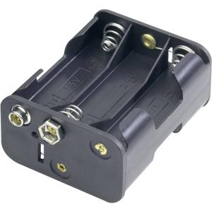 Goobay 11467 Batterijhouder Aantal cellen: 6 AA (penlite) Drukknopaansluiting (l x b x h) 58 x 28 x 47 mm