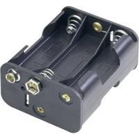 Goobay 11467 Batterijhouder Aantal cellen: 6 AA (penlite) Drukknopaansluiting (l x b x h) 58 x 28 x 47 mm