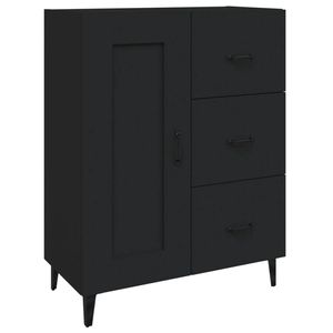 The Living Store Dressoir - Bijzetkast - 69.5 x 34 x 90 cm - Zwart