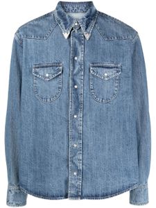 Bally chemise d'inspiration western en jean - Bleu