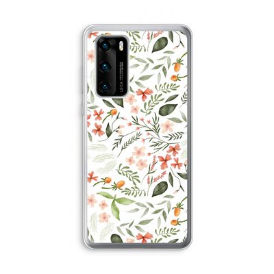 Sweet little flowers: Huawei P40 Transparant Hoesje