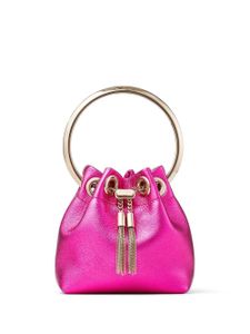 Jimmy Choo mini sac seau Bon Bon - Rose