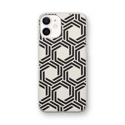 Geometrisch patroon: iPhone 12 mini Transparant Hoesje