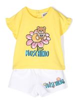 Moschino Kids survêtement à fleurs - Jaune - thumbnail