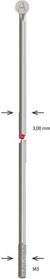 Alpina spoke zinc m3x262 mm