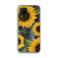 Sunflower and bees: Huawei P40 Lite Transparant Hoesje
