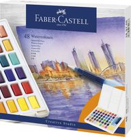 Faber Castell FC-169748 Waterverf Faber-Castell In Box Met 48 Kleuren Faber Castell FC-169748 Waterverf Faber-Castell In Box Met 48 Kleuren