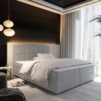 OP=OP Opberg Boxspring Levi 120 x 200 Grijs | Incl Pocketvering