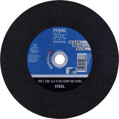 PFERD TOOLS 100 T 350-4,2 O SG CHOP HD STEEL/25,4 66323613 Doorslijpschijf recht 350 mm 10 stuk(s) Getemperd staal, Staal