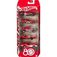 Hot Wheels - 5-delige voertuigenset - Mattel 80-jarig jubileum - verzamelobject - Hot Wheels - JGK08