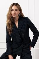 Studio Anneloes Avalon Pinstripe Blazer 12520 Blazers 6911 Dark Blue/off White