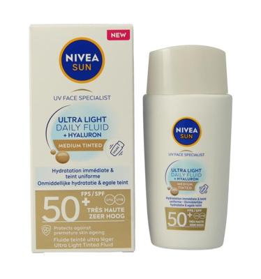 Sun face daily fluid SPF50 tint medium
