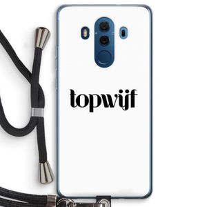 Topwijf Wit: Huawei Mate 10 Pro Transparant Hoesje met koord