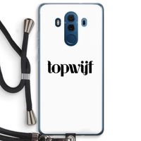 Topwijf Wit: Huawei Mate 10 Pro Transparant Hoesje met koord