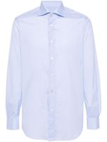 Kiton chemise en coton à manches longues - Bleu