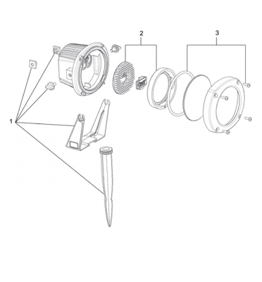 Oase onderdelen LunAqua 10 LED Vervang bovendeel/glas LunAqua 10 LED