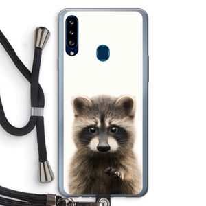 Rocco: Samsung Galaxy A20s Transparant Hoesje met koord