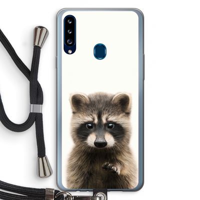 Rocco: Samsung Galaxy A20s Transparant Hoesje met koord